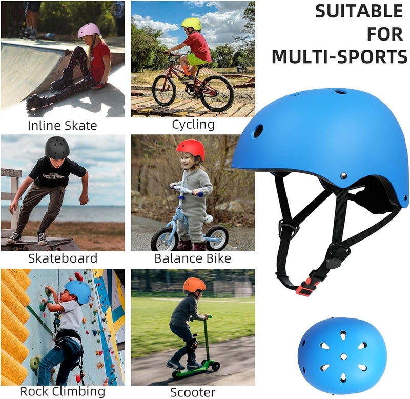 67i Kids Bike Helmet Toddler Helmets for Ages 3-8 Years Old Girls Boys Kid Adjustable Skateboard Bicycle Helmets Multi-Sport Ventilation Skateboarding Cycling Scooter Roller Skate Helmet - Image 5